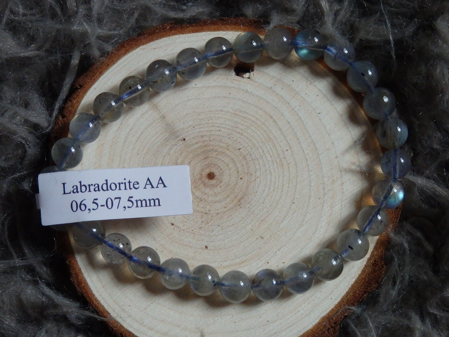 Bracelet labradorite AA (boule 06,5-07,5 mm)